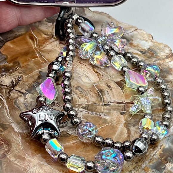 High quality Phone Chain, Key Chain or Bag Charm Double Layer Hand Crafted - Picture 7 of 7